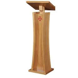 Lectern of wood with red cross - Art. 504