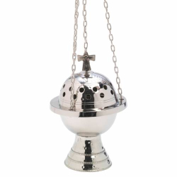 Thurible H 19 cm nickel plated