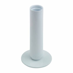 Candleholder iron white H 12 cm