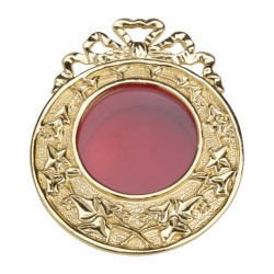 Wall hanging reliquary golden plated