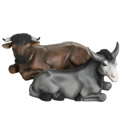 FIGURE DEL PRESEPE - ANIMALI- IN FIBRA DI VETRO