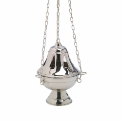 Thurible with teardrop holes H 17 cm