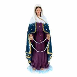 Statua Madonna delle Lacrime in polvere di marmo colorata