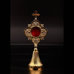 Elegante Reliquiario Placcato Oro