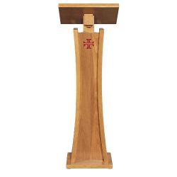 Lectern of wood with red cross - Art. 504