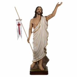 CRISTO RISORTO IN FIBRA DI VETRO