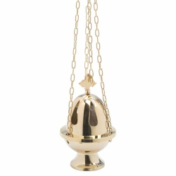 Thurible with gold colour H 16 cm