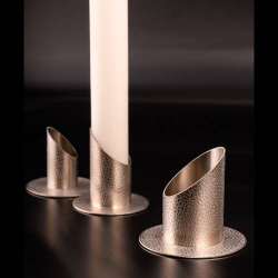 Candlestand matt silver