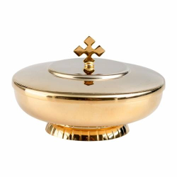 Pisside placcato oro D 9,5 cm