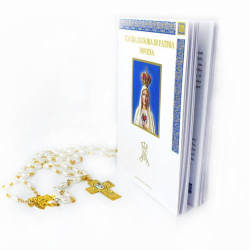 Libretto "Nostra Signora di Fatima novena" confezionato con rosario