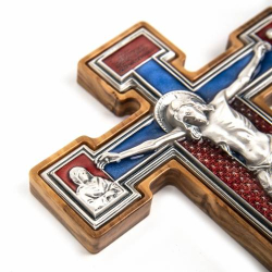 Croce Ulivo Giotto Placca Argentata