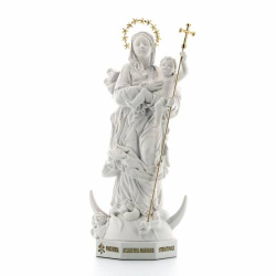 Statua Maria Immacolata in polvere di marmo bianca