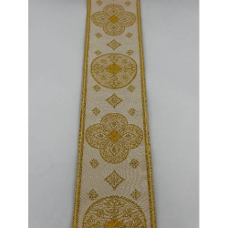 Gallone Largo (10.5cm) Liturgico Semimetallico EMMA 253