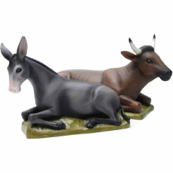 FIGURE DEL PRESEPE - ANIMALI- IN FIBRA DI VETRO