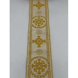Gallone Largo (10.5cm) Liturgico Semimetallico EMMA 251