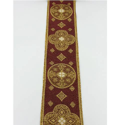 Gallone Largo (10.5cm) Liturgico Semimetallico EMMA 253