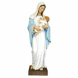 MADONNA WITH CHILD IN FIBERGLASS