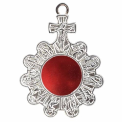 Reliquiario da parete placcato nichel