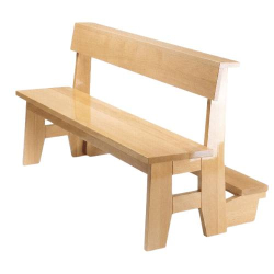 Pew of ash wood - Mod. Gubbio