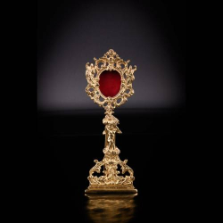 Reliquary brass H 22 cm