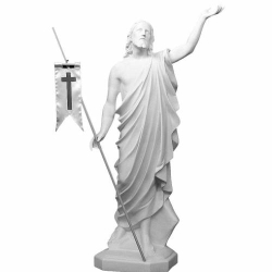 CRISTO RISORTO IN FIBRA DI VETRO