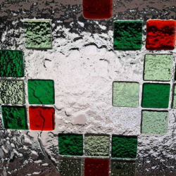 Stained glass in fused glass