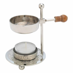 Incense burner adjustable nickel plated