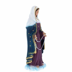 Statua Madonna delle Lacrime in polvere di marmo colorata