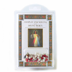 Libro  “Coroncina e Novena della Divina Misericordia” confezionato con rosario