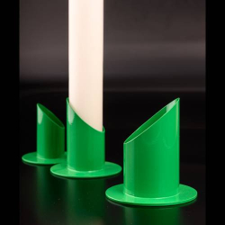 Candlestand bright green