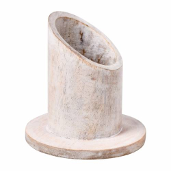 candle holder light wood