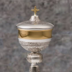 Pisside in argento tit. 800 °/°°