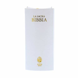 La Sacra Bibbia. Edizione tascabile. Ecopelle bianca. Formato: 10x14,2 cm