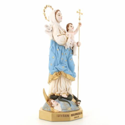 Statua Maria Immacolata, in polvere di marmo colorata