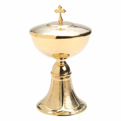 Ciborium golden plated H 20,5 cm