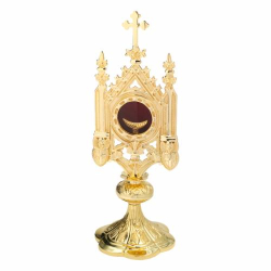 Monstrance golden plated H 38 cm