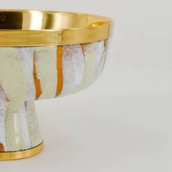 Patena Ottone "Genesis" Smalto a Fuoco Bianco