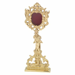 Reliquary brass H 22 cm