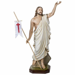 CRISTO RISORTO IN FIBRA DI VETRO