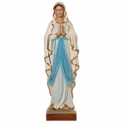MADONNA DI LOURDES IN FIBRA DI VETRO