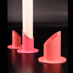 Candlestand bright pink