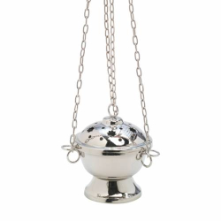 Thurible nickle plated H 11 cm