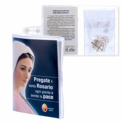 Libro "Pregate il Santo Rosario ogni giorno e avrete la Pace" con Corona del Rosario