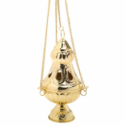 Turibolo colore oro H 24 cm