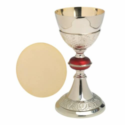 Calice con patena H 24 cm