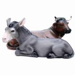 FIGURE DEL PRESEPE - ANIMALI- IN FIBRA DI VETRO